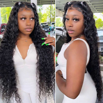 Ali Annabelle Deep Wave Lace Front Wigs 100% Human Hair Wigs Natural Hairline
